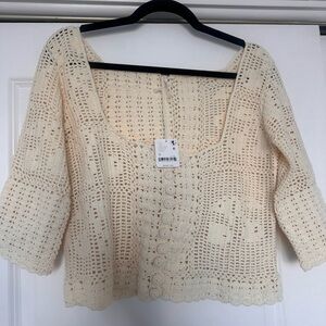 NWT - Free People Crochet Top